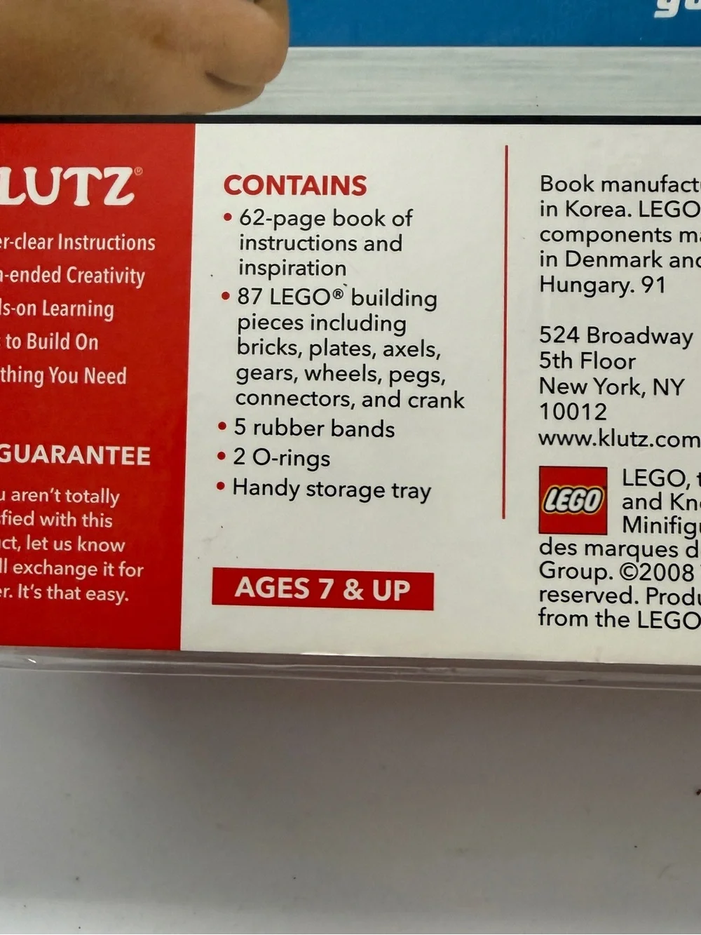 LEGO Crazy Action Contraptions Kids Building Kit - Red/Gray 16 Projects NEW